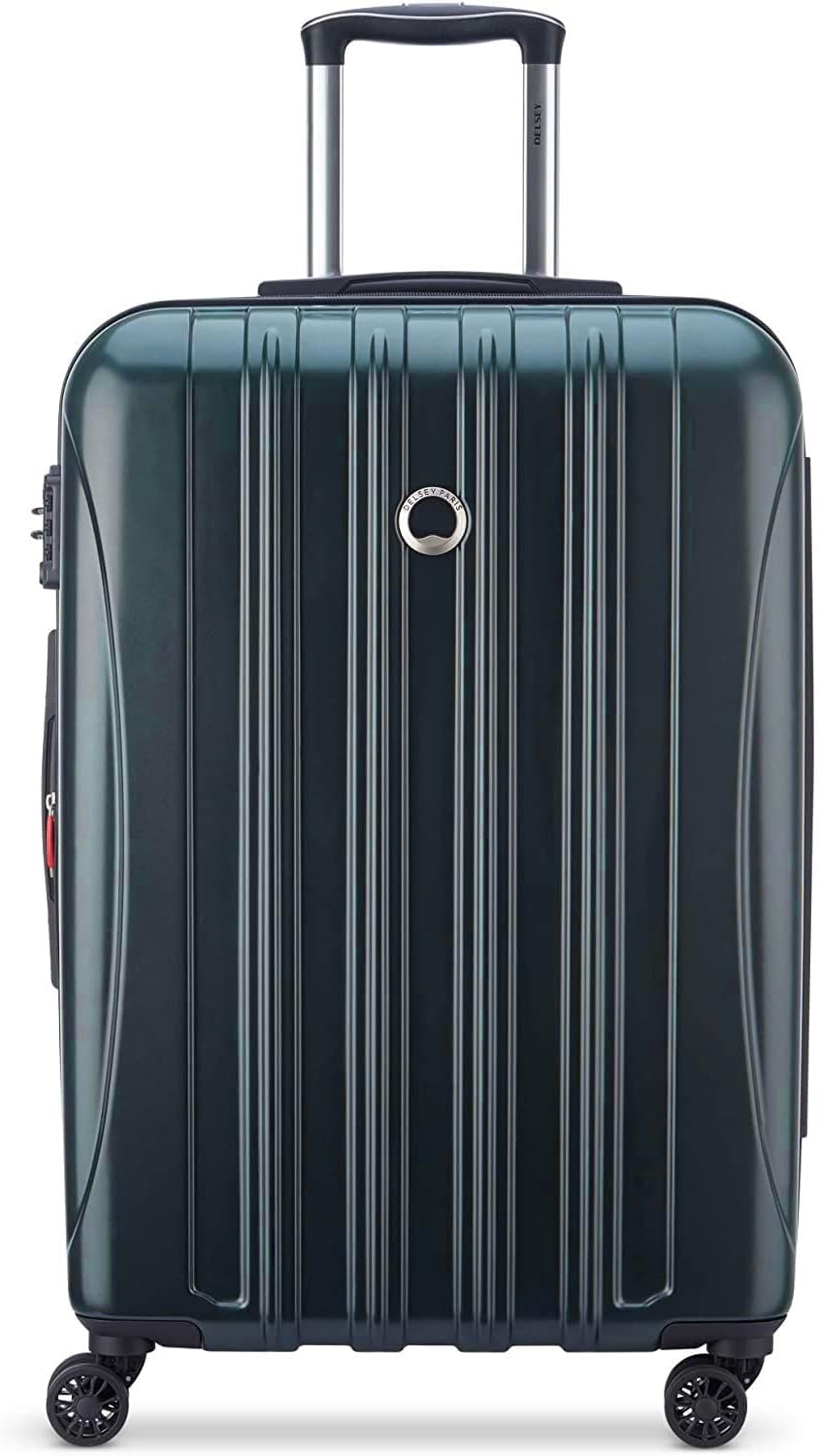 DELSEY PARIS Helium Aero Hardside Expandable Luggage with Spinner Wheels, Teal, 3-Piece Set (21/24/28)