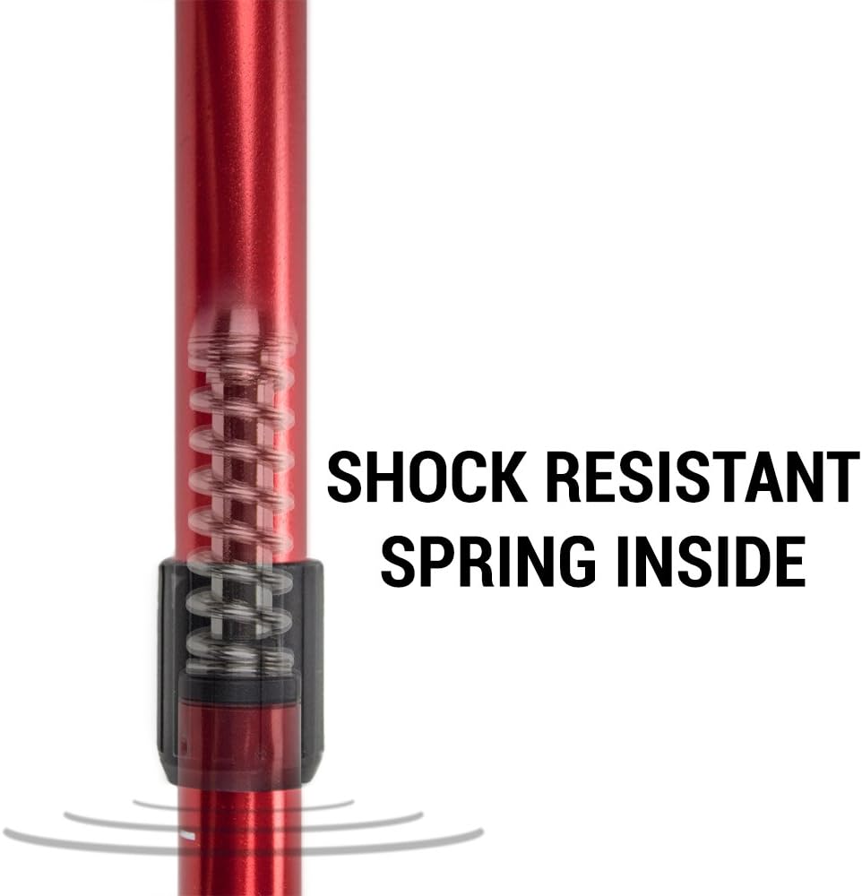 43" Shock-Resistant Adjustable Trekking Pole and Hiking Staff by Crown Sporting Goods