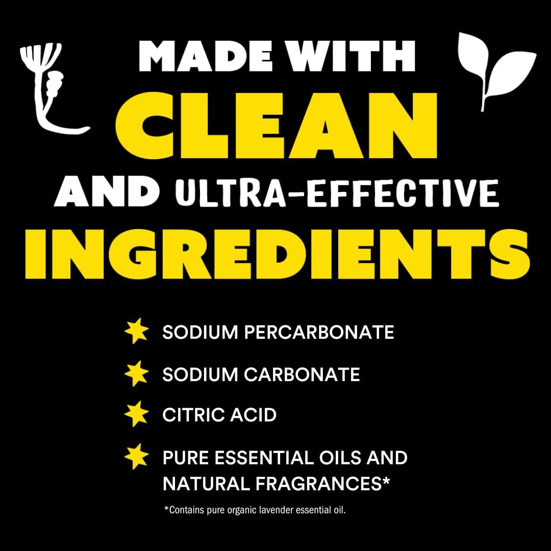 Molly's Suds Oxygen Whitener | Powerful Bleach Alternative, Chlorine Free & Color Safe | Brightens Whites and Removes Stains (Lavender Essential Oil - 79 oz)