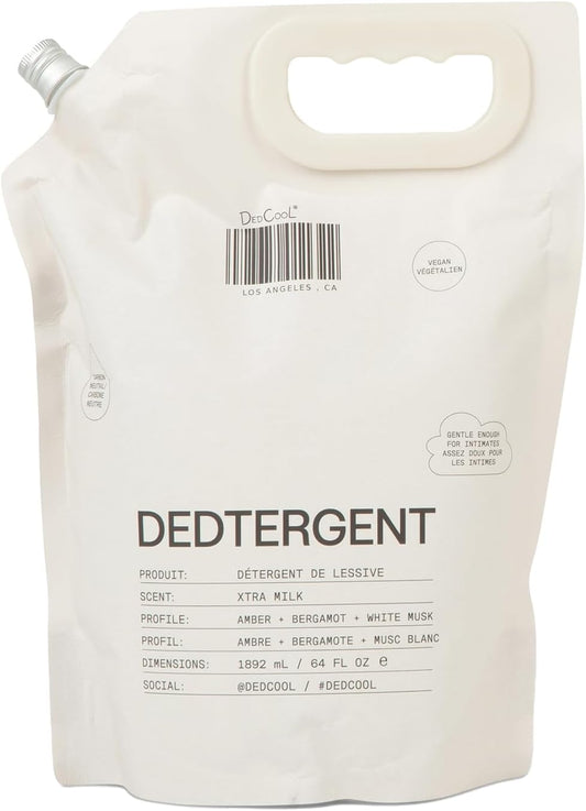 DedCool Liquid Laundry Dedtergent | Xtra Milk | Luxurious Fragrance Detergent | Removes Stains | Infused with Natural Essential Oils | Non-Toxic | 120 Washes | 64 Fl. Oz.