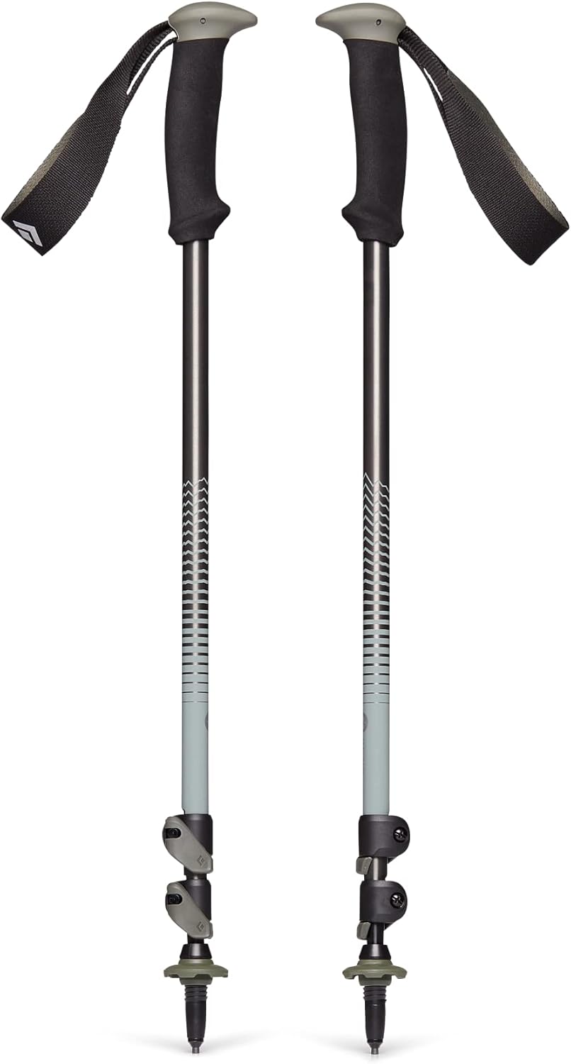 BLACK DIAMOND Trail Back Trekking Poles (Pair) | Durable Aluminum | FlickLock Adjustability | Comfortable Grips for Hiking & Backpacking