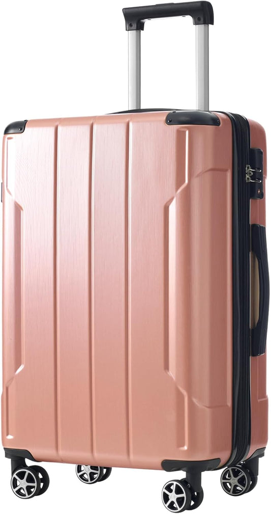 Merax 28 Inch Expandable Checked Luggage, Hardshell ABS Large Suitcase with Spinner Wheels, TSA Lock, Lightweight Travel Suitcase for Long Trips and Vacations