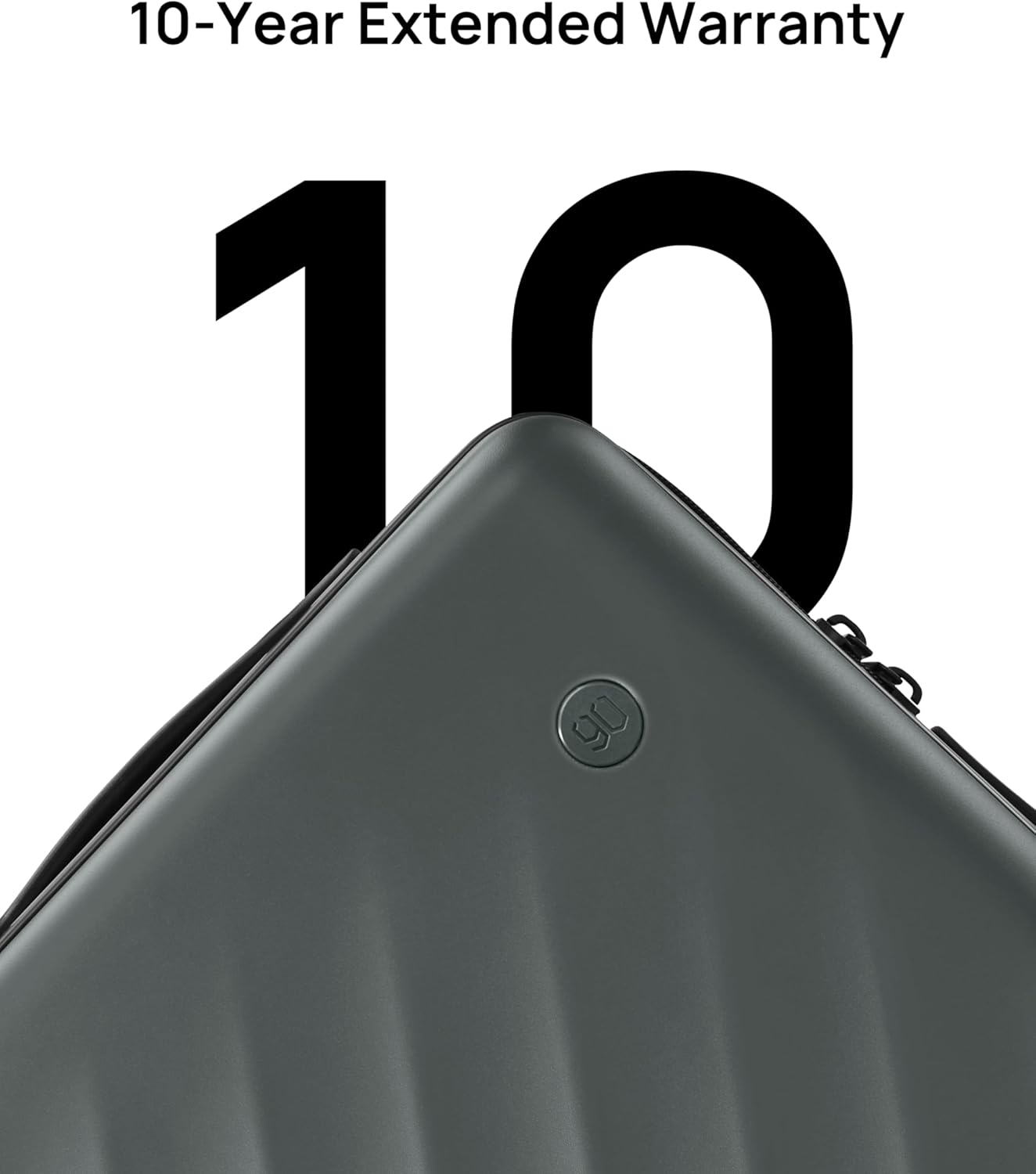 NINETYGO Carry On Suitcase, 20 Inch Carry-On Luggage with Double Spinner Wheels, Anti-Burst Zipper, Hard Case PC Suitcase Carry On, Lightweight Travel Luggage, TSA Approved (Slate Grey, Hudson)