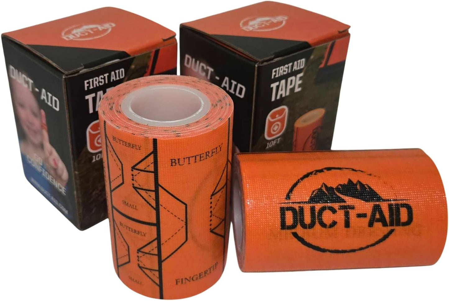 Compact First Aid Kit, Medical Grade Adhesive, Emergency Response Kit, 10 Feet of Medical Tape (10 Feet of Medical Tape, 2, Count)