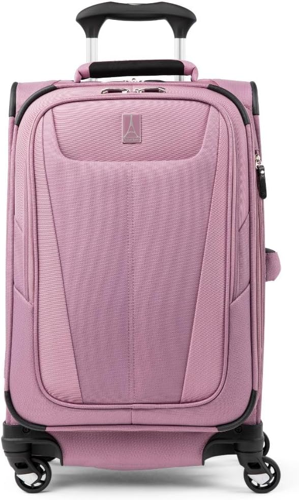 Travelpro Maxlite 5 Softside Expandable Luggage with 4 Spinner Wheels, Lightweight Suitcase, Men and Women, International, Orchid Pink Purple, Carry-on 21-Inch