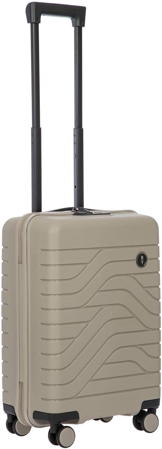 Bric's B|Y Ulisse Spinner Carry-On Suitcase, Lightweight Expandable Hard Shell Luggage with TSA Lock and Smooth 360° Wheels 21 Inch – Dove Grey
