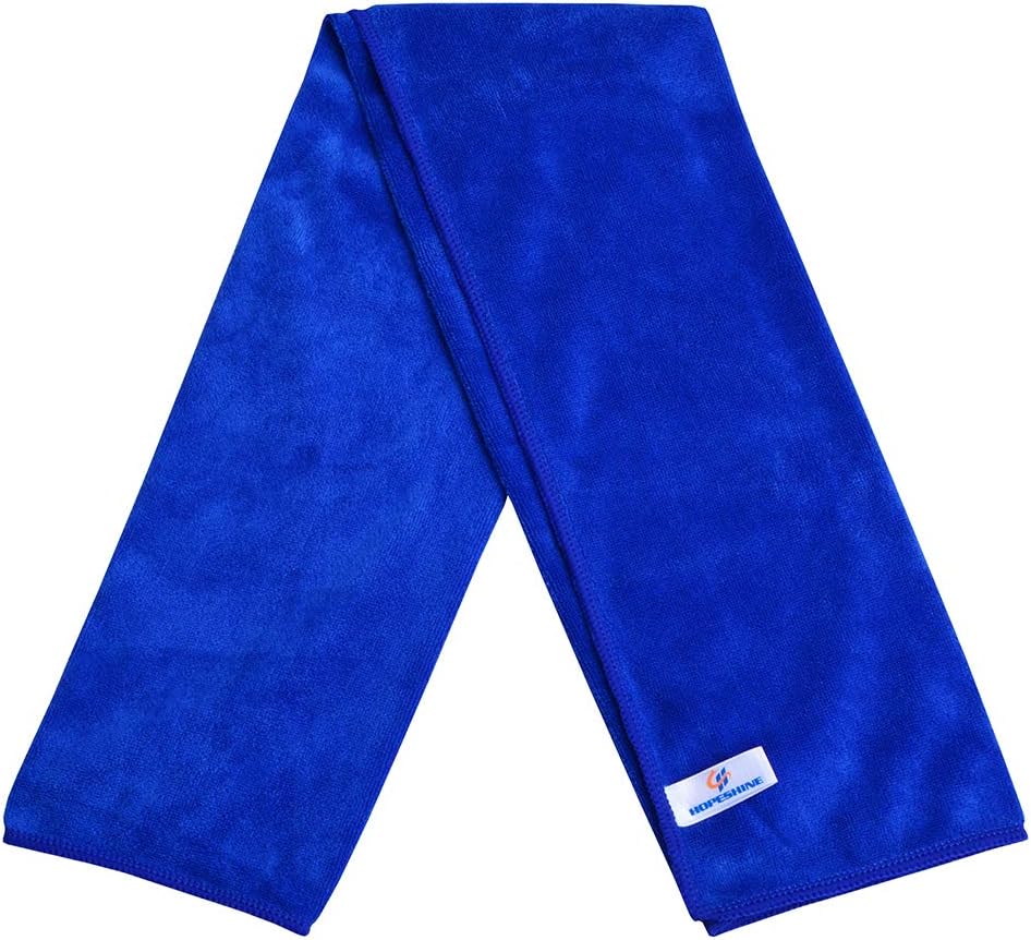 HOPESHINE Gyms Towels for Men & Women Microfiber Exercise Fitness Home Absorbent Sweat Yoga Towels Sports Towels Soft Fast Drying 16inch x32inch 3-Pack