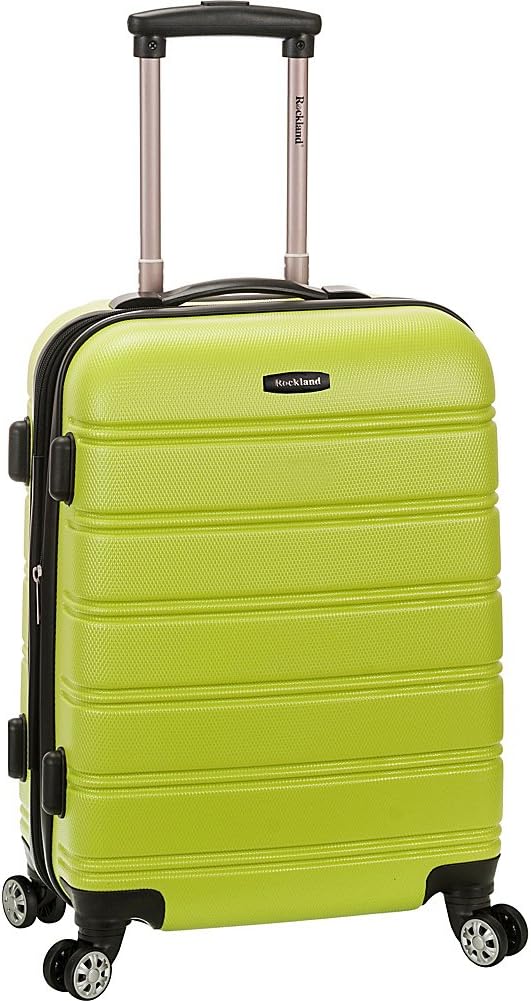 Rockland Melbourne Hardside Expandable Spinner Wheel Luggage, Lime, Carry-On 20-Inch