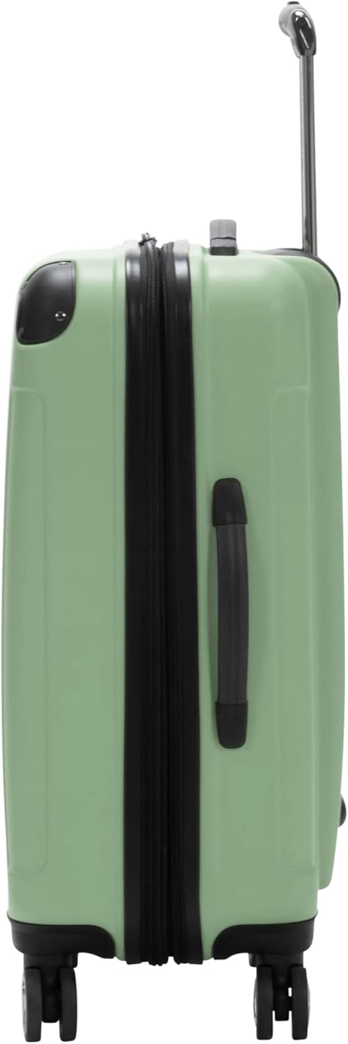 Kenneth Cole REACTION Renegade Luggage Expandable 8-Wheel Spinner Lightweight Hardside Suitcase, Seafoam, 24-Inch Checked