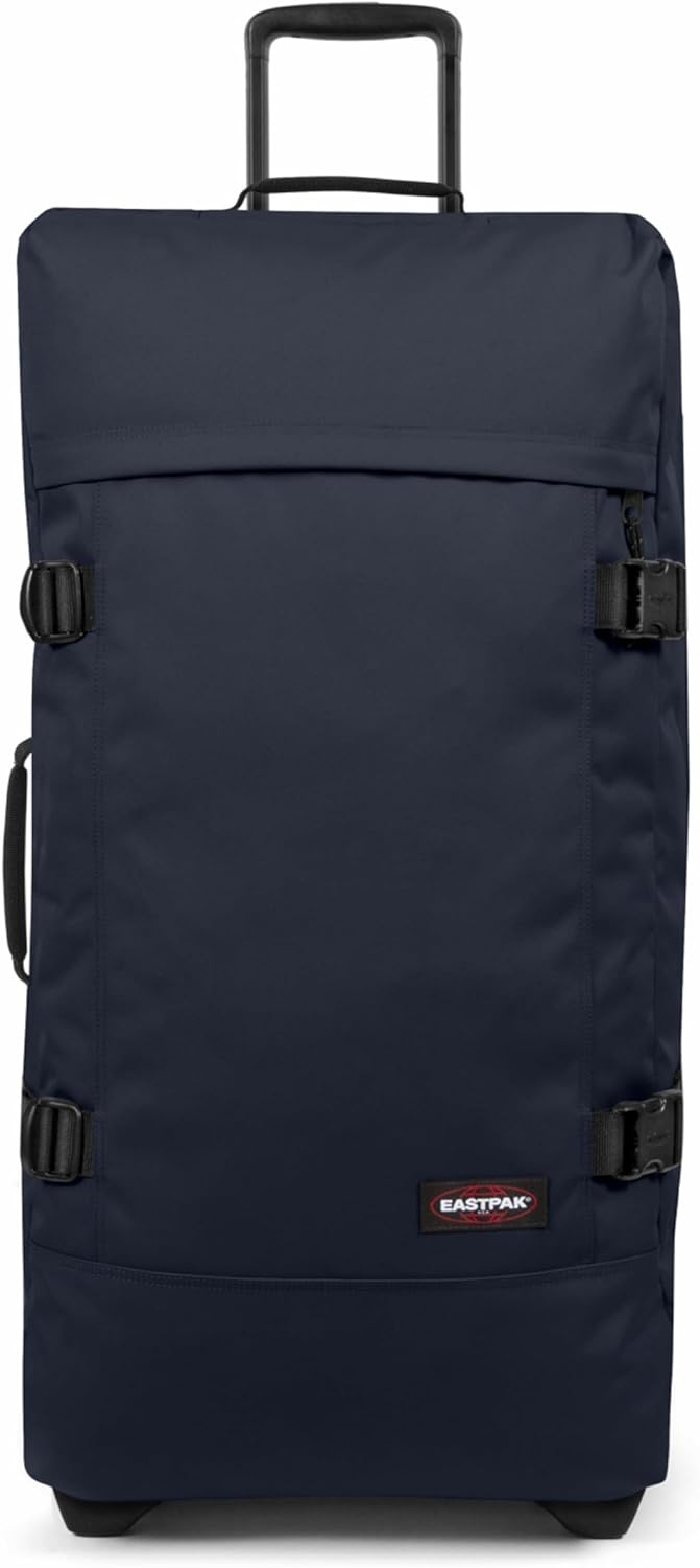 EASTPAK Tranverz L – 121L Large Wheeled Luggage with Dual Compartments, TSA Lock, Compression Straps & Smooth-Wheeling System, Ultra Marine
