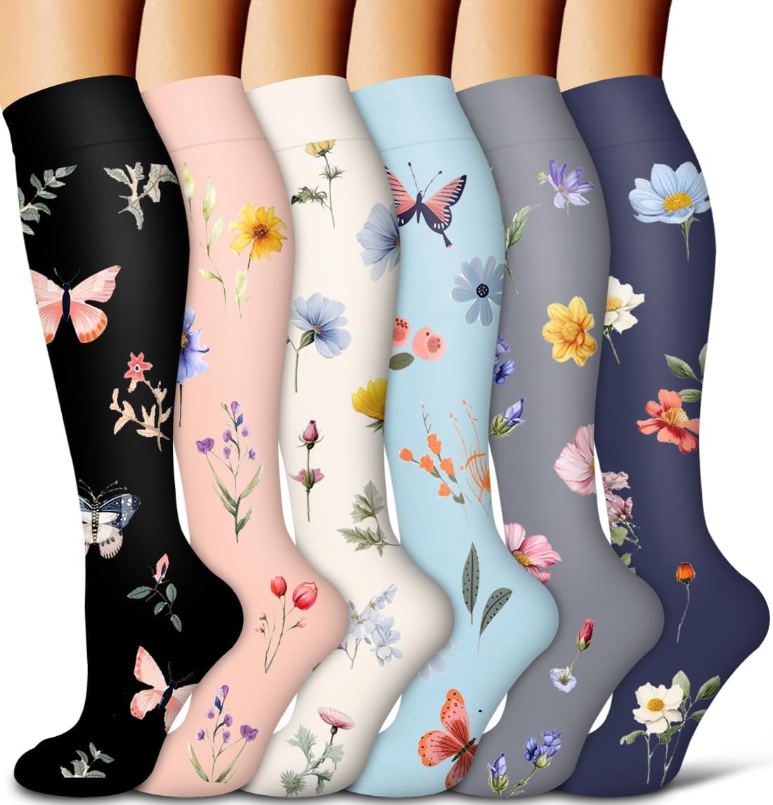 COOLOVER Compression Socks for Women and Men - Best for Circulation, Running, Athletic, Recover, Nurse, Travel