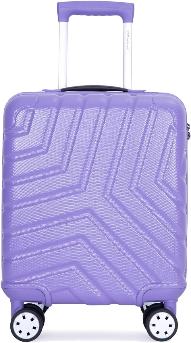 Travelhouse 16 Inch Carry On Luggage Airline Approved,Hardshell Small Carry Suitcases with 360° Spinner Wheels, Rolling Suitcase with TSA Approved