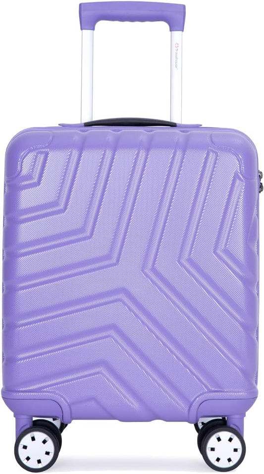 Travelhouse 16 Inch Carry On Luggage Airline Approved,Hardshell Small Carry Suitcases with 360° Spinner Wheels, Rolling Suitcase with TSA Approved