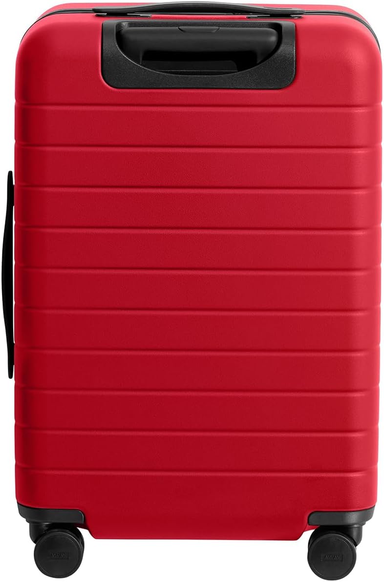 Away Bigger Carry-On Luggage, Lightweight Hardside Large Suitcase with Spinner Wheels, TSA Lock, Airline Approved, Cherry Red