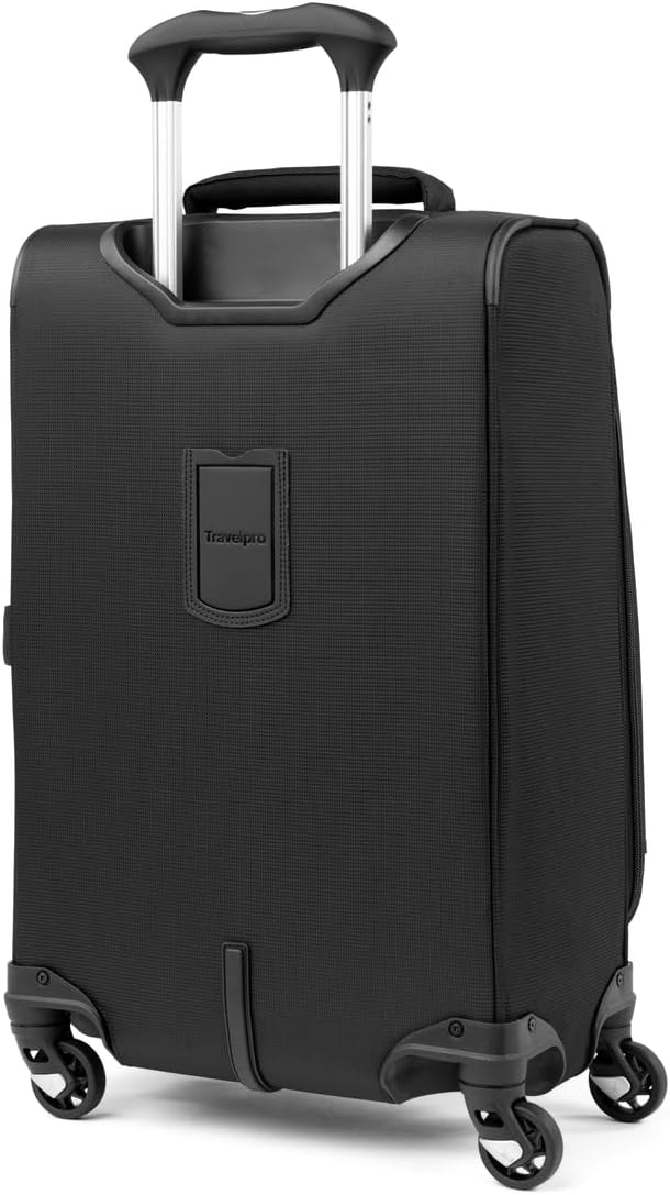 Travelpro Maxlite 5 Softside Expandable Luggage with 4 Spinner Wheels, Lightweight Suitcase, Men and Women, International, Black, Carry-on 21-Inch