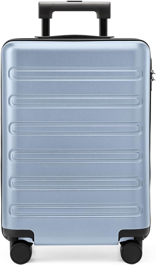 NINETYGO Large Checked Luggage 28 Inch, Checking In Luggage with Smooth Spinner Wheels, Expandable, Hard Shell PC+ABS Suitcase, Lightweight Travel Luggage, TSA Approved (Blue, Andes)