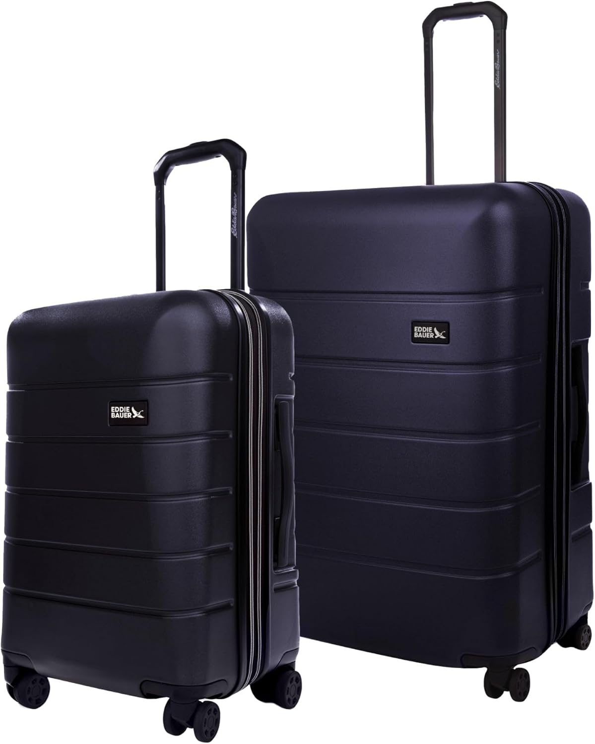 Eddie Bauer Glacier Hardside Spinner Durable PC/ABS Construction 2-Piece Set Suitcase Luggage, Storm