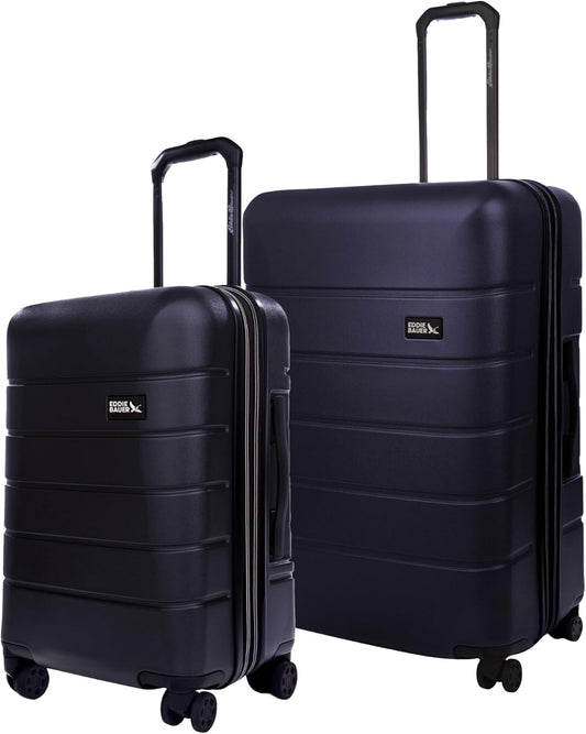 Eddie Bauer Glacier Hardside Spinner Durable PC/ABS Construction 2-Piece Set Suitcase Luggage, Storm