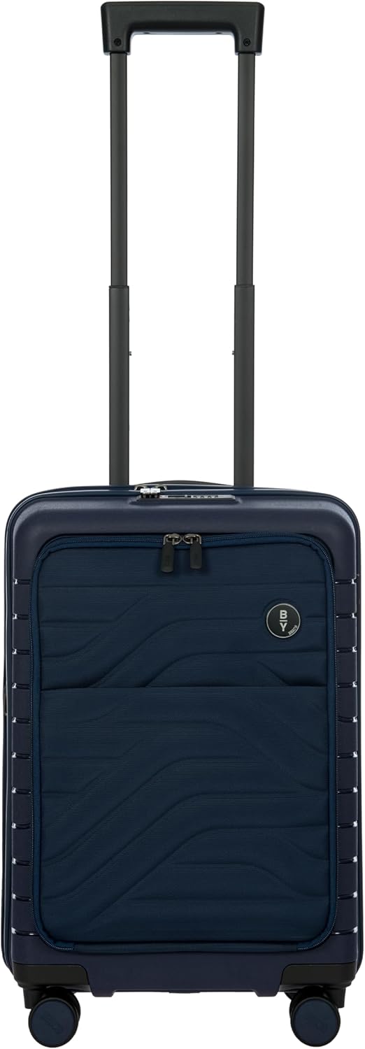 Bric's B|Y Ulisse Spinner Carry-On Suitcase, Lightweight Expandable Hard Shell Luggage with TSA Lock and Smooth 360° Wheels 21 Inch – Oceano