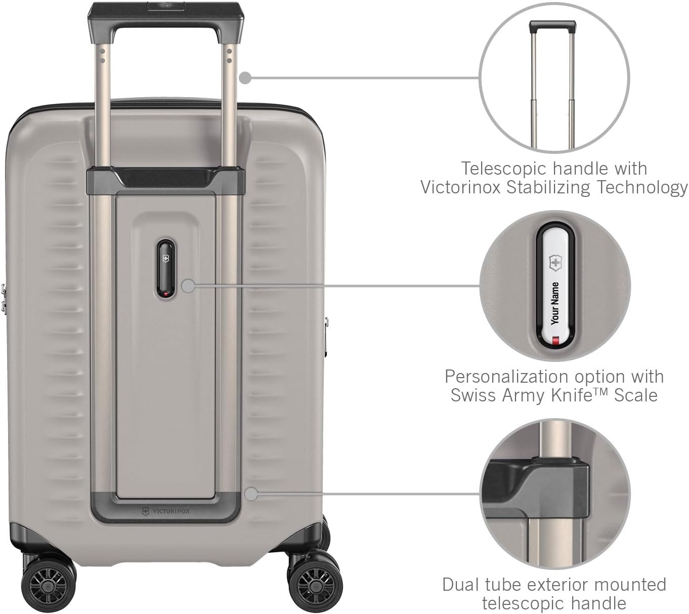 Victorinox Airox Advanced Hardside Frequent Flyer Carry-On - Stone White