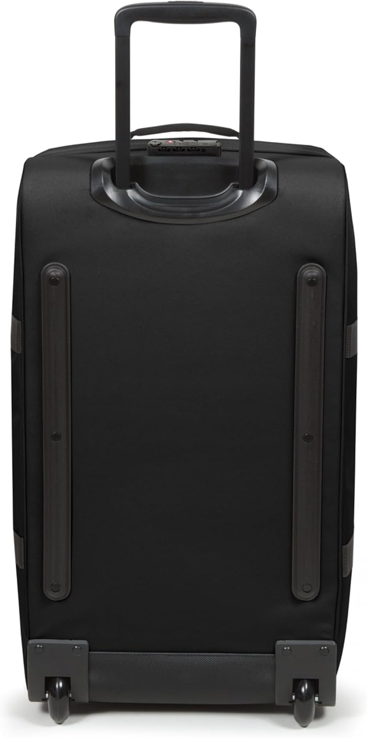 EASTPAK Tranverz M – 78L Large Wheeled Luggage with Dual Compartments, TSA Lock, Compression Straps & Smooth-Wheeling System, Black