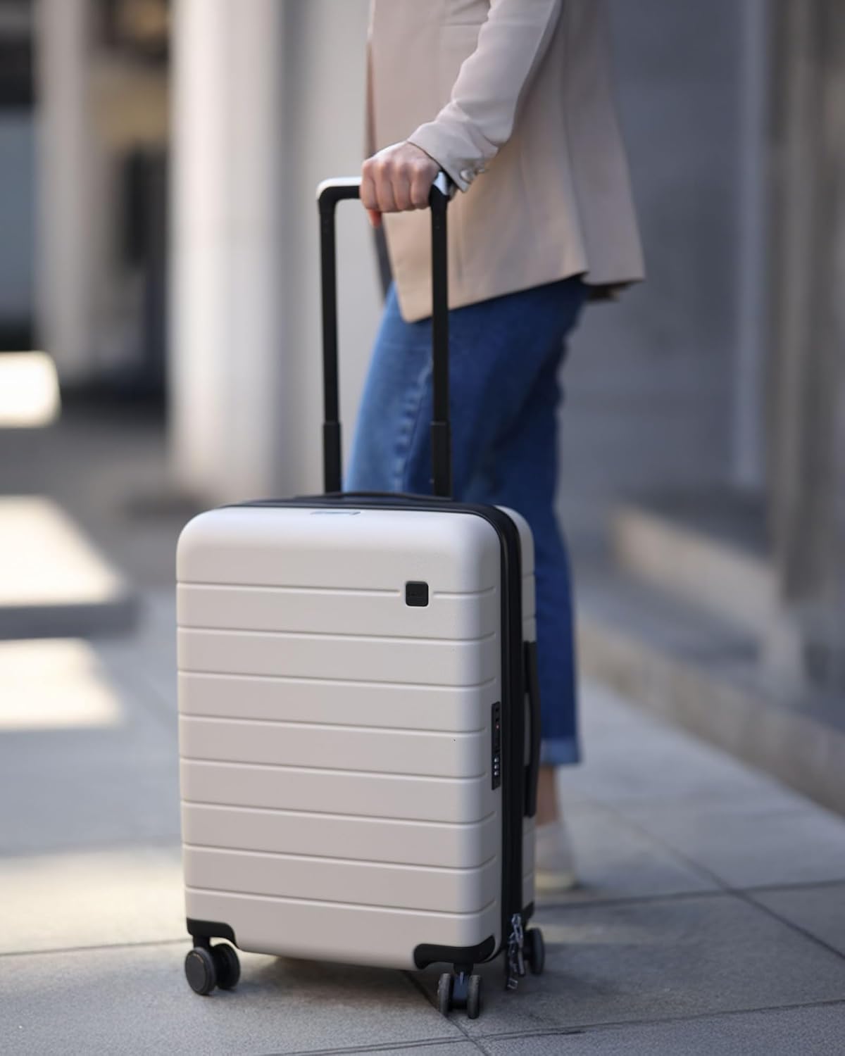 LUGGEX Carry On Luggage HUP3, Accelerate Access with DiHook, Handy Pouch, 20 inch Expandable Hard Shell Suitcases with Spinner Wheels (HX-Core)