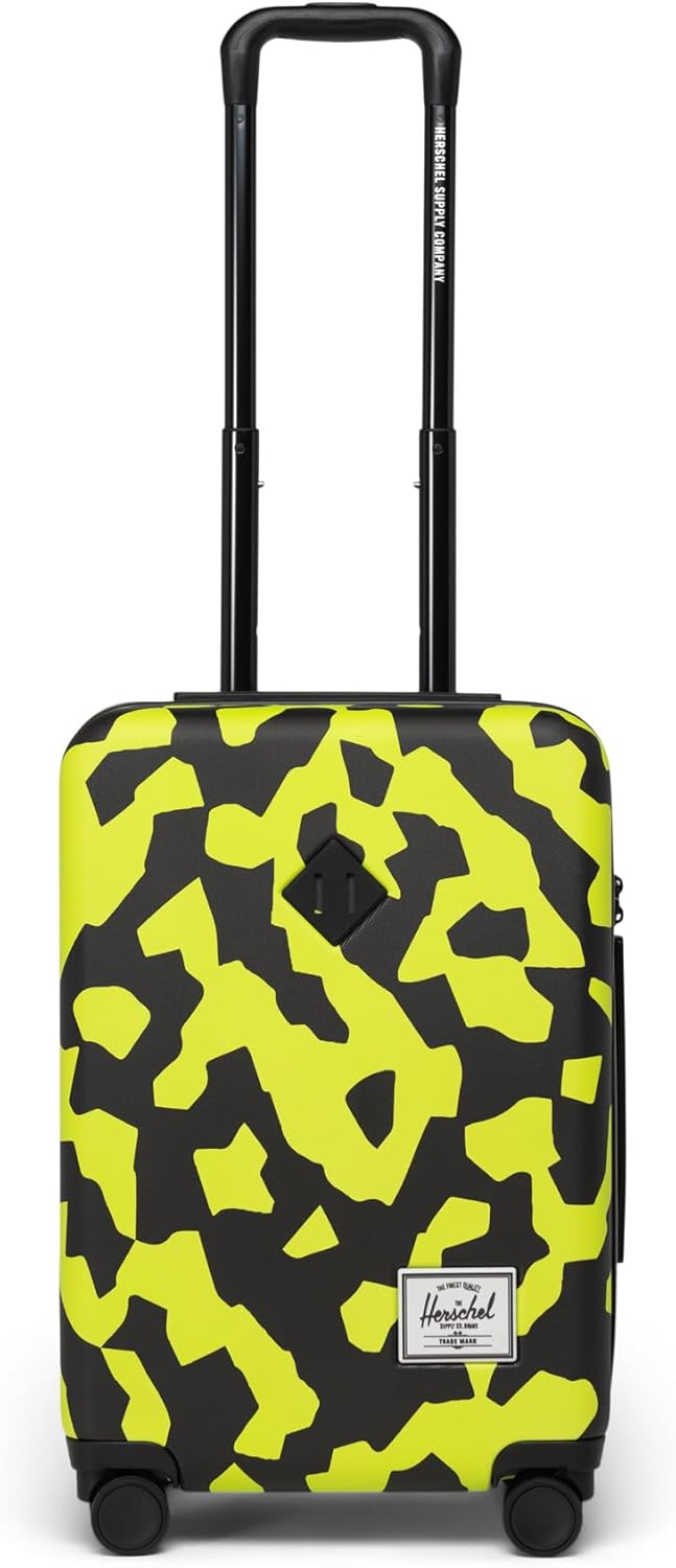 Herschel Supply Co. Heritage Hardshell Luggage, Shadow Pixel Lime Punch, Carry-On 21-Inch