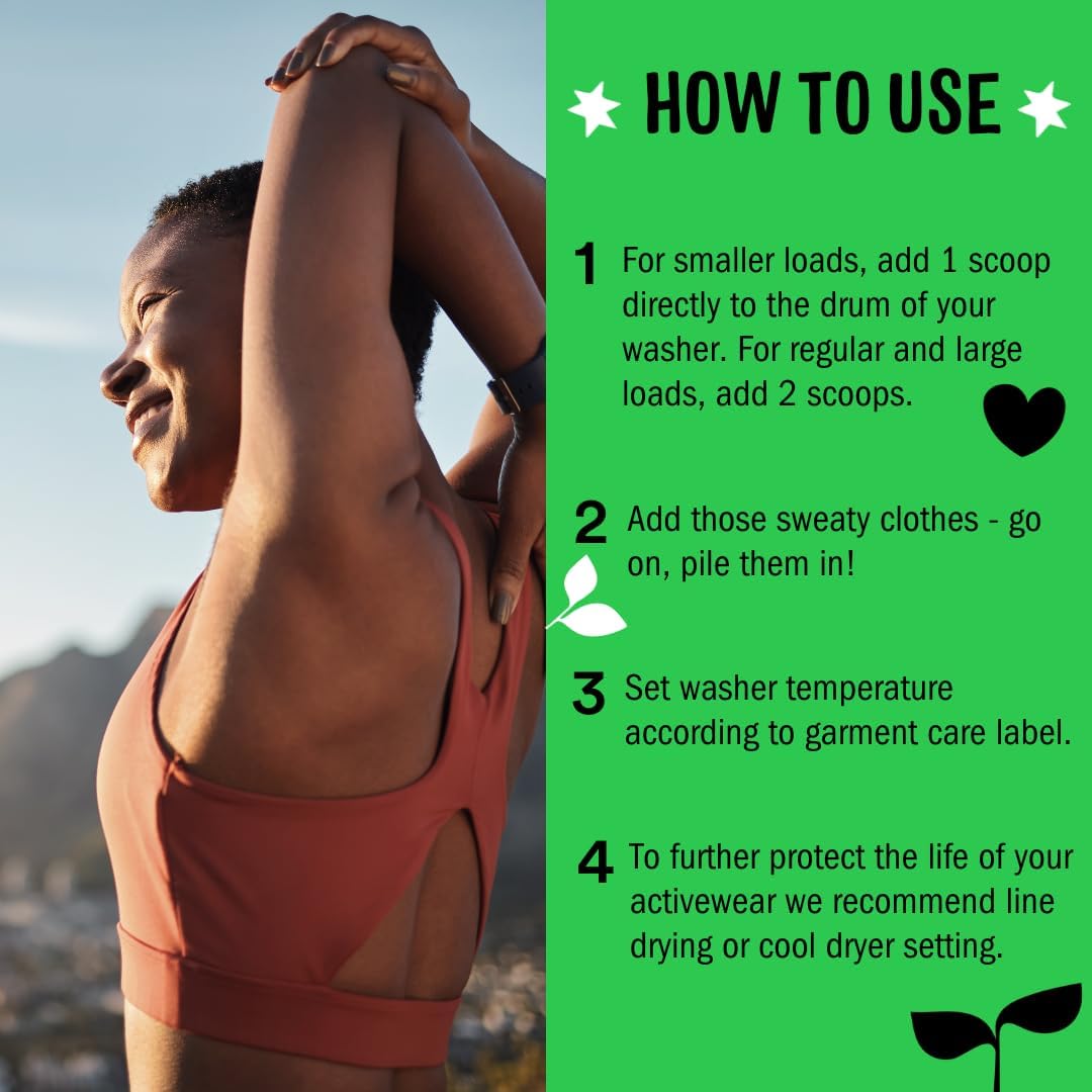 Molly's Suds Active Wear Laundry Detergent | Extra Strength Sport Laundry Powder, Stain Fighting for Performance Fabrics and Sensitive Skin | 240 Load (2 Pack)