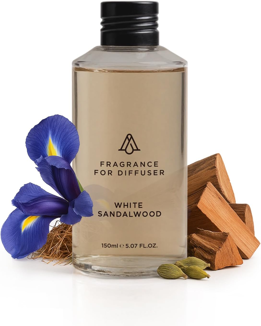 AromaPlan Fragrance Oil White Sandalwood 5 Fl Oz (148ml) Winter Collection | Luxury Hotel Scent Diffuser Oil | Hotel, Home & Spa | Non-Toxic, Made in USA - Bigger Bottle, Bolder Aroma & Longer Lasting