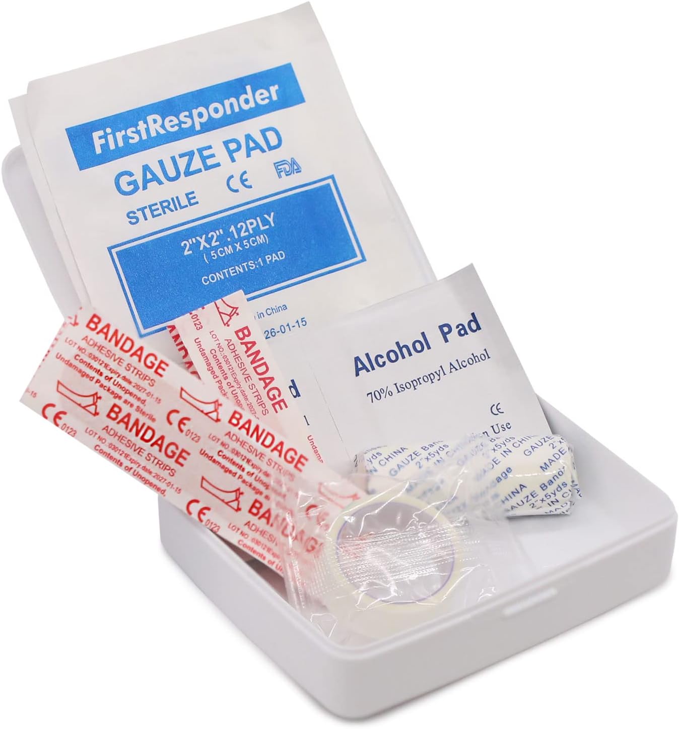 DMI First-Aid Kit, Mini 20-Piece Kit, Small and Compact All-Purpose Use for Minor Cuts and Scrapes, Durable Water-Resistant Case, Convenient and Portable, FSA & HSA Eligible