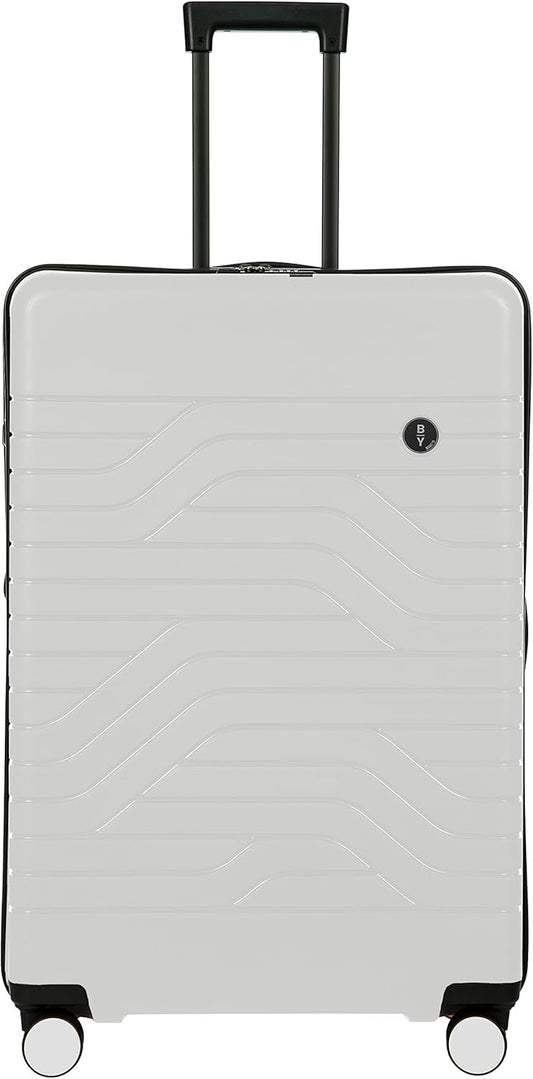 Bric's B|Y Ulisse Spinner Suitcase, Expandable Hard Shell Luggage with TSA Lock and Smooth 360° Wheels 28" – White