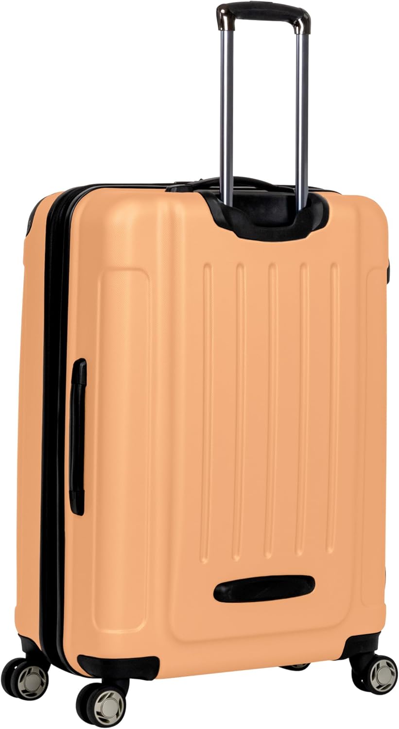 Kenneth Cole REACTION Renegade Luggage Expandable 8-Wheel Spinner Lightweight Hardside Suitcase, Dreamsicle, 28-Inch Checked