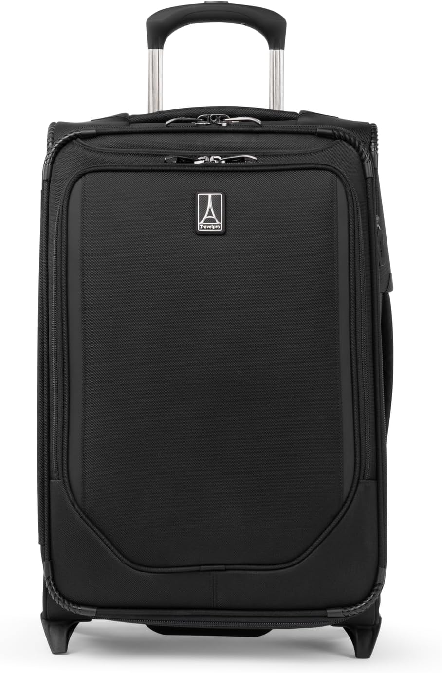 Travelpro Crew Classic Lightweight Softside Expandable Carry on Luggage, 2 Wheel Upright Rollaboard Suitcase, Men and Women, Carry On 22-Inch, Black