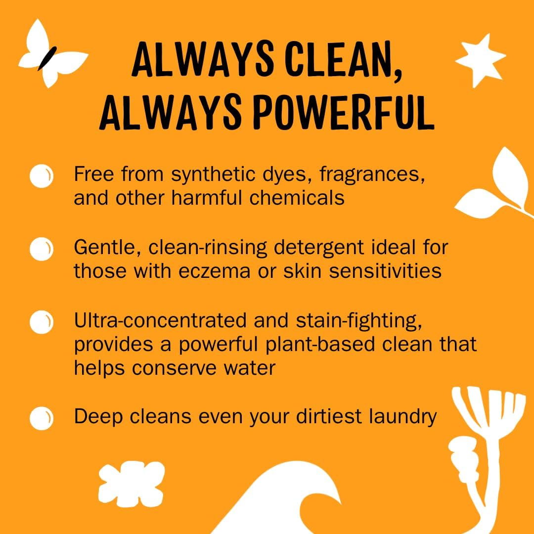 Molly's Suds Laundry Detergent Pods | Clean Detergent for Sensitive Skin | Ultra Concentrated and Stain Fighting | Citrus Grove - 60 Count