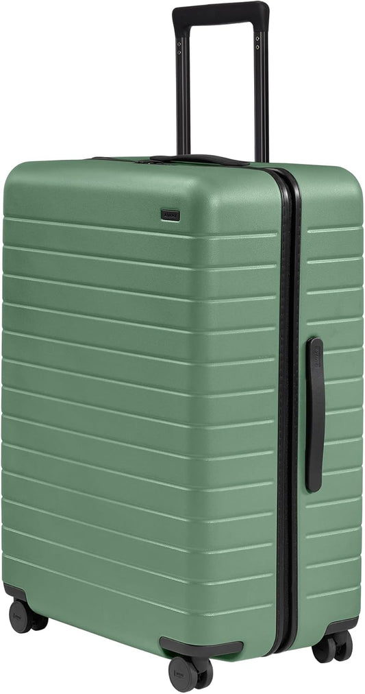 Away Large Checked Luggage, 29 Inch Hardside Suitcase with Spinner Wheels, Lightweight & Durable, TSA Lock, Sea Green