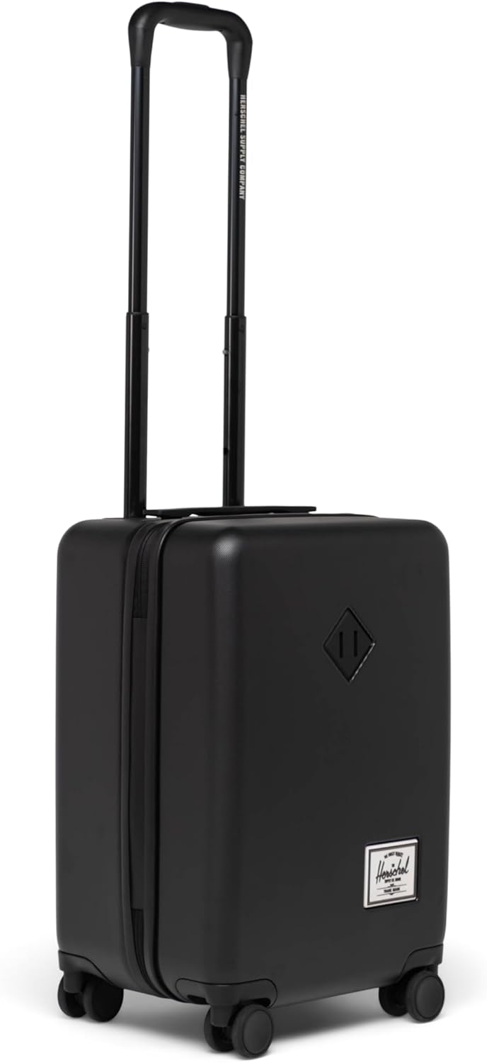 Herschel Supply Co. Heritage Hardshell Luggage, Black, Carry on-19 Inch