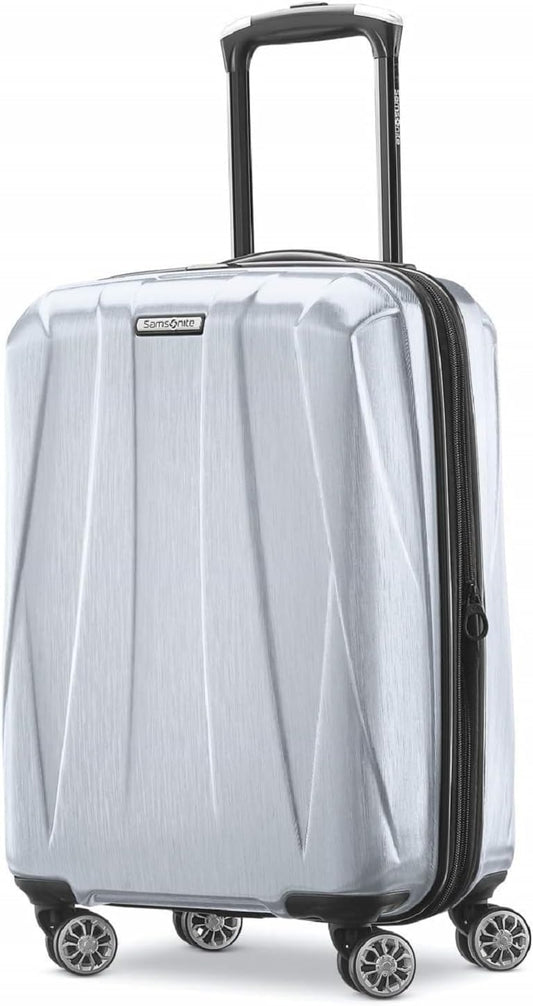 Samsonite Centric 2 Hardside Expandable Luggage with Spinner Wheels, Silver, Carry-On 20-Inch