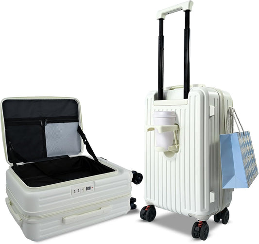 20 inch Carry on Luggage 22x14x9 Airline Approved, Carry on Suitcases with Wheels, Expandable Suitcase with Spinner wheels, Hard Shell Top-open Design Luggage with YKK zipper, Lightweight and Durable.