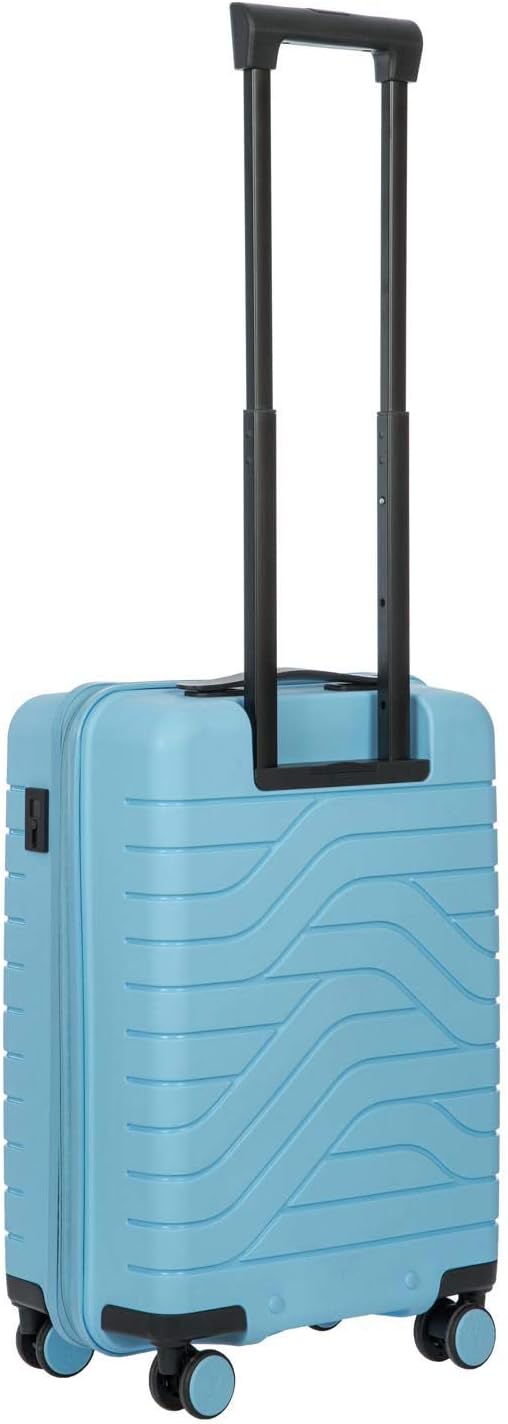 Bric's B|Y Ulisse Spinner Carry-On Suitcase, Lightweight Expandable Hard Shell Luggage with TSA Lock and Smooth 360° Wheels 21 Inch – Sky Blue