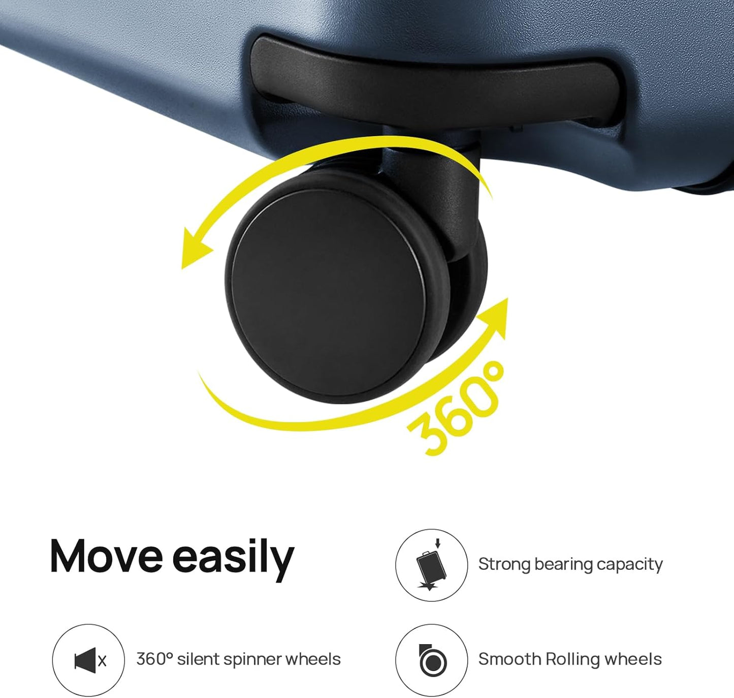 NINETYGO Large Checked Luggage 28 Inch, Checking In Luggage with Smooth Spinner Wheels, Expandable, Hard Shell PC+ABS Suitcase, Lightweight Travel Luggage, TSA Approved (Grey, Andes)