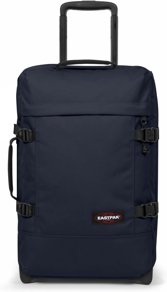 EASTPAK Tranverz S – 42L Large Wheeled Luggage with Dual Compartments, TSA Lock, Compression Straps & Smooth-Wheeling System, Ultra Marine