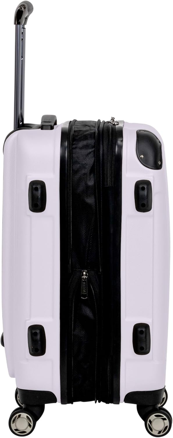 Kenneth Cole REACTION Renegade Luggage Expandable 8-Wheel Spinner Lightweight Hardside Suitcase, Orchid Ice, 20-Inch Carry On