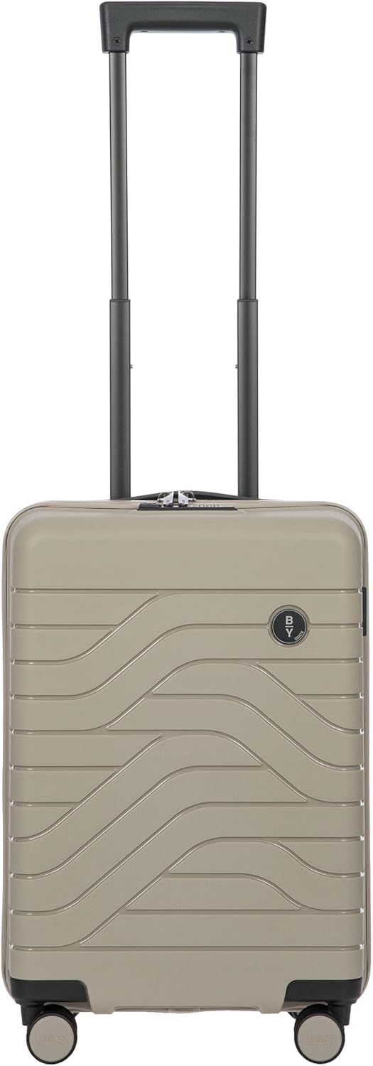 Bric's B|Y Ulisse Spinner Carry-On Suitcase, Lightweight Expandable Hard Shell Luggage with TSA Lock and Smooth 360° Wheels 21 Inch – Dove Grey