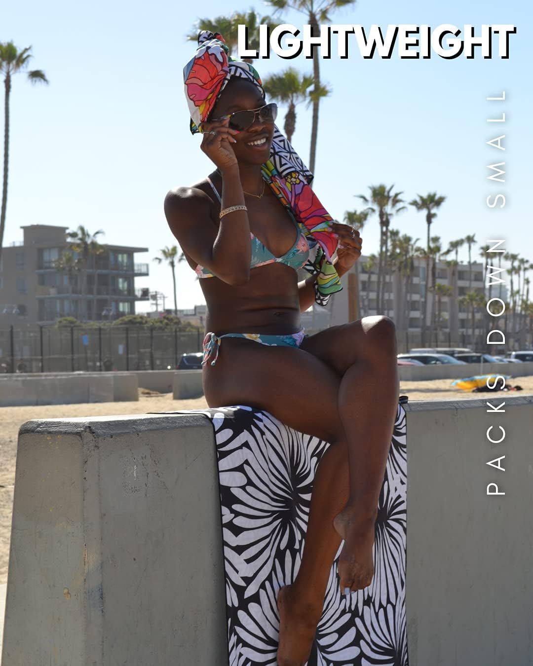 ECCOSOPHY Microfiber Beach Towel - Sand Free Towels are Quick Dry, Light Weight, Super Absorbent - Perfect Pool, Travel, Cruise, Camping Essentials - Oversized Extra Large for Adults 71x35 in