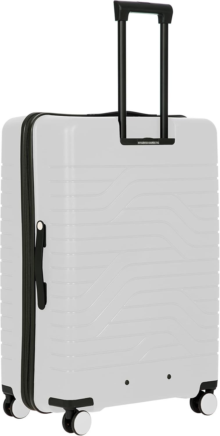 Bric's B|Y Ulisse Spinner Suitcase, Expandable Hard Shell Luggage with TSA Lock and Smooth 360° Wheels 28" – White