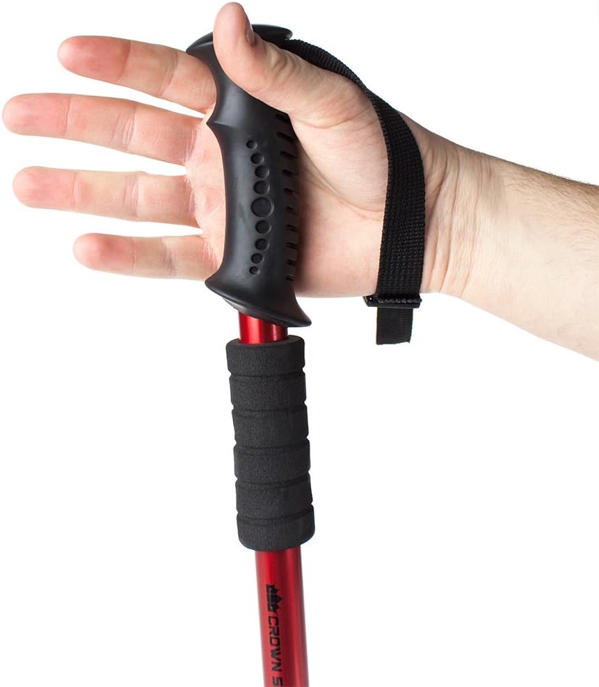 43" Shock-Resistant Adjustable Trekking Pole and Hiking Staff by Crown Sporting Goods