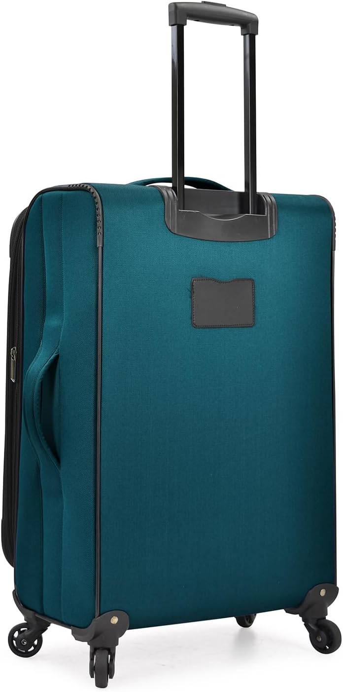 U.S. Traveler Aviron Bay Expandable Softside Luggage with Spinner Wheels, Navy, 2-Piece Set