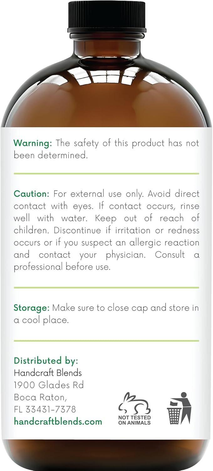 Handcraft Blends Peppermint Essential Oil in Glass Bottle – Huge 16 Fl Oz – 100% Pure and Natural – Premium Grade Oil for Diffuser and Aromatherapy, Skin, Massage, Candle and Soap Making Fragrance