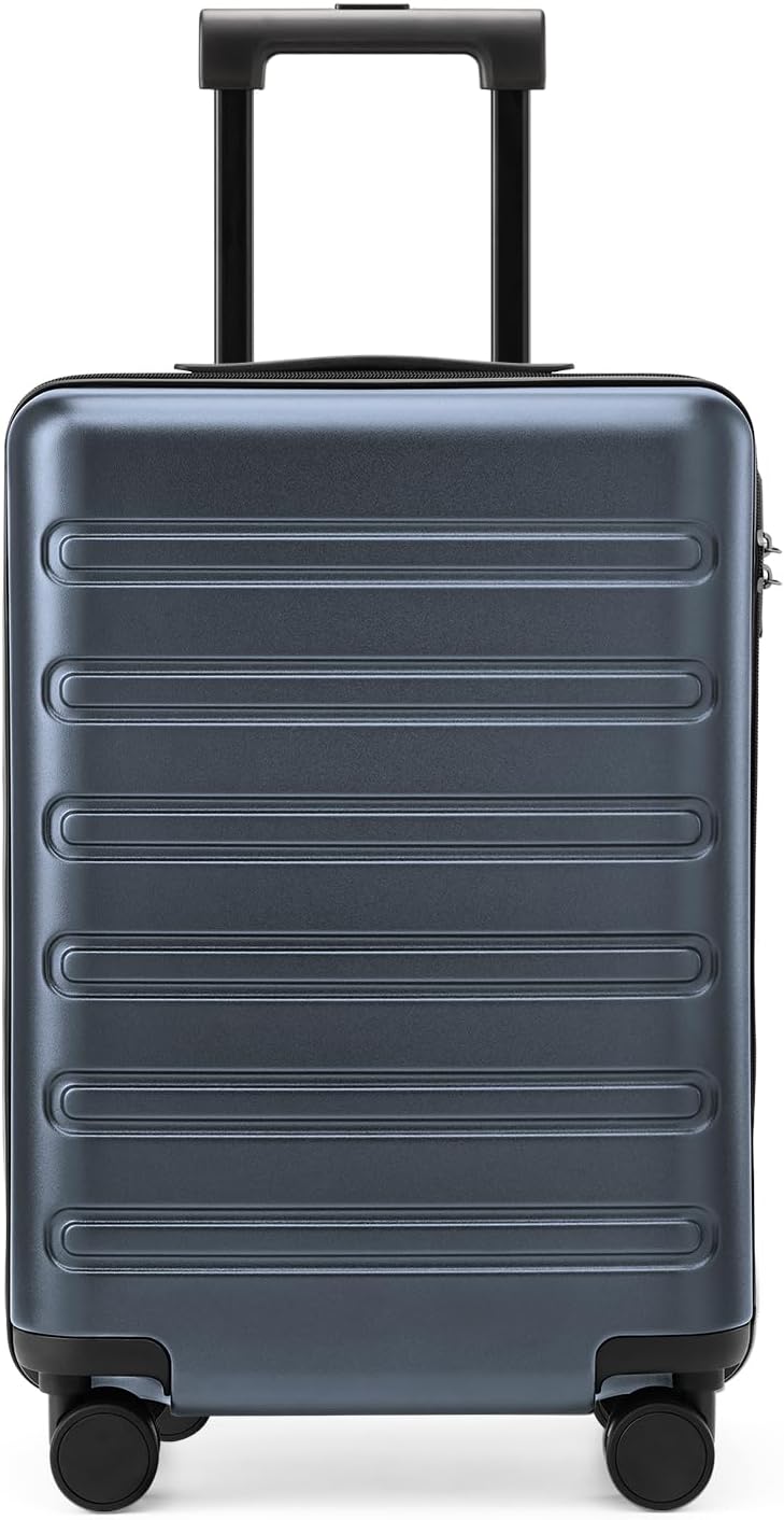 NINETYGO Medium Checked Luggage 24 Inch, Checking In Luggage with Smooth Spinner Wheels, Expandable, Hard Shell PC+ABS Suitcase, Lightweight Travel Luggage, TSA Approved (Grey, Andes)