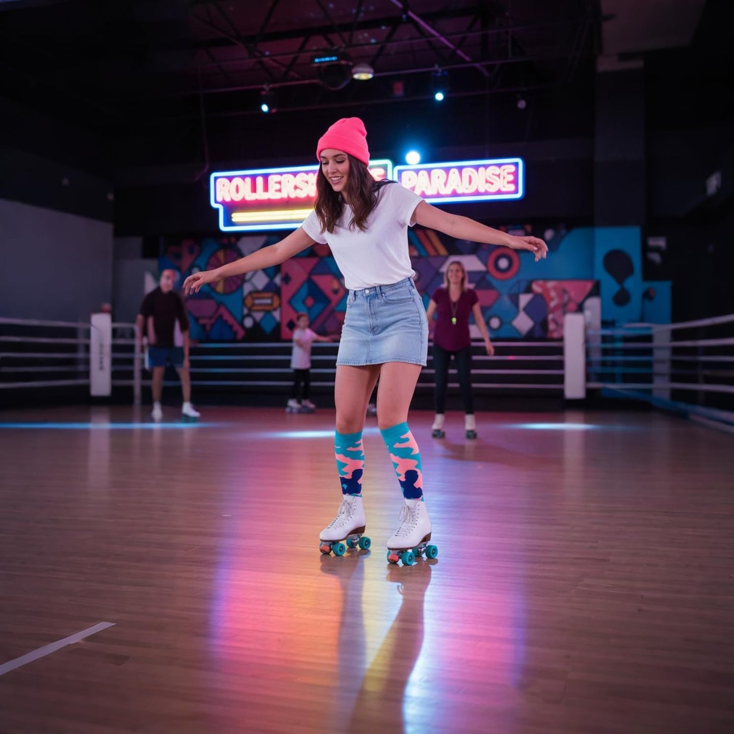 Graduated Compression Socks for Women&Men 20-30mmhg Knee High Socks Travel Hiking Running Stocking